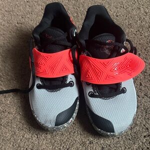 Nike Kids' Sneakers - Black, Red, and Gray